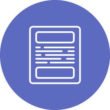 Belge simgesinin vektör illüstrasyonu