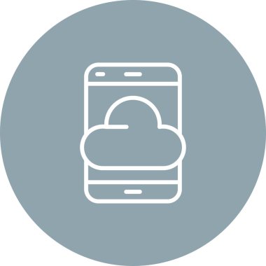 bulut depolama simgesi, vektör tasarımı