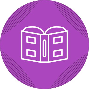 kitap simgesi, vektör illüstrasyonu