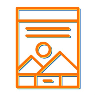 Modern yapı simgesinin vektör illüstrasyonu