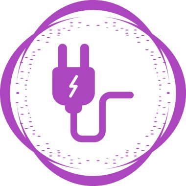 elektrik prizi simgesi. vektör illüstrasyonu