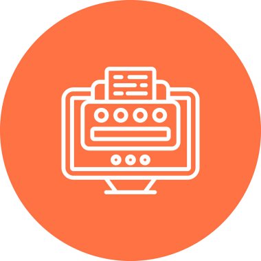 seo modern simgesinin vektör illüstrasyonu