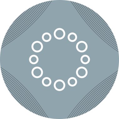 Yuvarlak düğmenin vektör simgesi