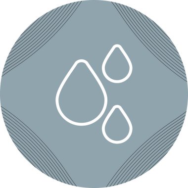 Bir damla simgesinin vektör illüstrasyonu