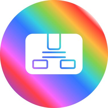 bir çizgi film dizininin gökkuşağı gradyan çizimi