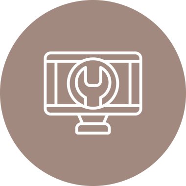 Bilgisayar simgesi. vektör illüstrasyonu