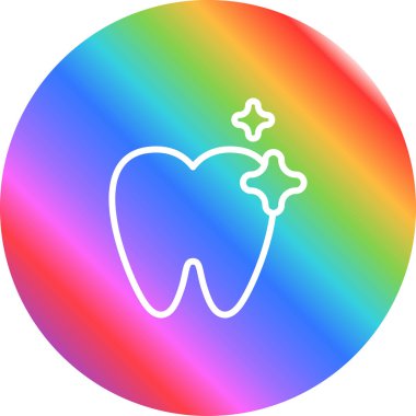 Eşsiz Gökkuşağı Vektör Satırı Simgesi