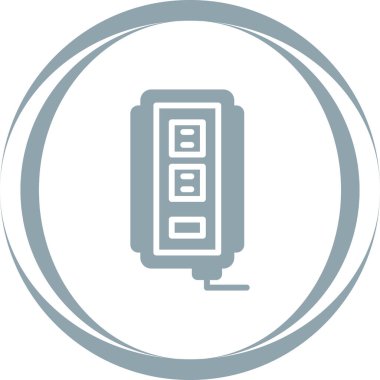 Pil. Web simgesi basit tasarım