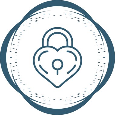 Kilit. Web simgesi basit illüstrasyon