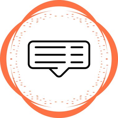 Sohbet simgesi vektör illüstrasyonu
