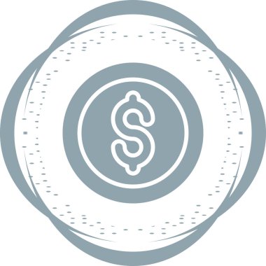 Dolar vektör simgesi modern basit illüstrasyon