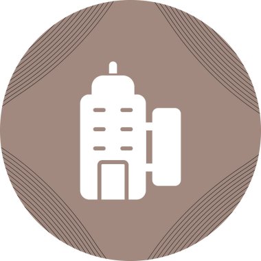 Modern kamera simgesinin vektör illüstrasyonu