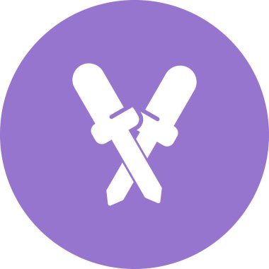 çapraz çapraz simge, basit illüstrasyon