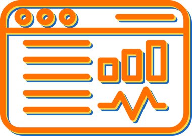 Pano. Web simgesi basit illüstrasyon