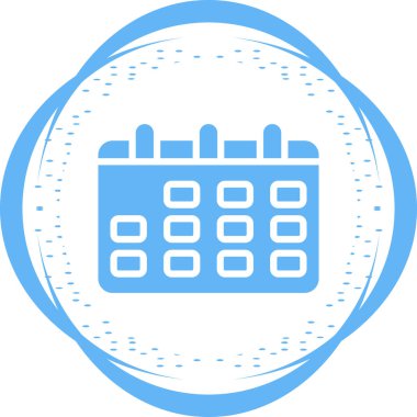 Takvim. Web simgesi basit tasarım