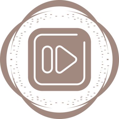 Müzik çalar simgesinin vektör illüstrasyonu