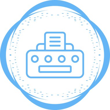 Robot simgesinin vektör illüstrasyonu