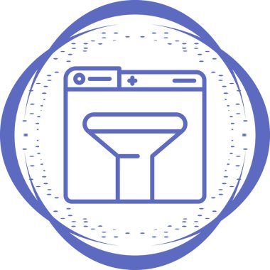 Tuvalet. Web simgesi basit illüstrasyon