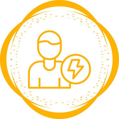 Bir erkek ve kadın ikonunun vektör çizimi