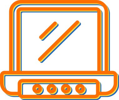 Bilgisayar. Web simgesi basit illüstrasyon