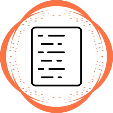 Belge. Web simgesi basit illüstrasyon