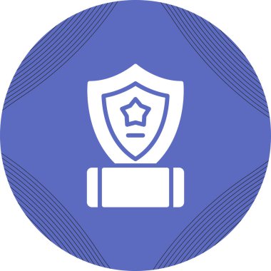 Kupa. Web simgesi basit illüstrasyon