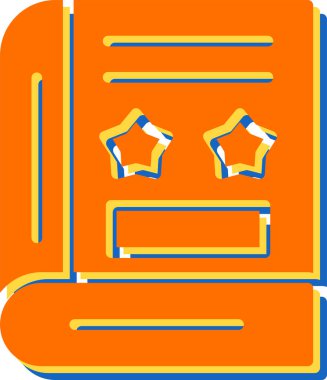 kitap simgesi modern vektör illüstrasyonu