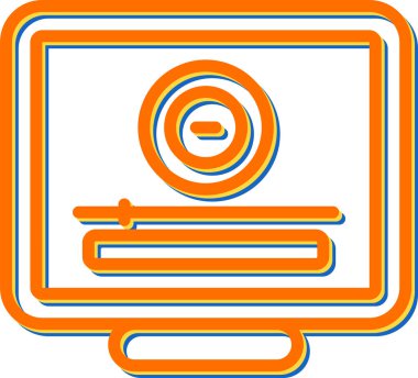 dizüstü bilgisayar simgesi, vektör illüstrasyonu