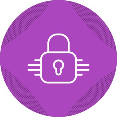 Güvenlik simgesinin vektör illüstrasyonu