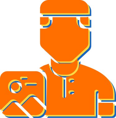 avatar erkek işçi simgesi