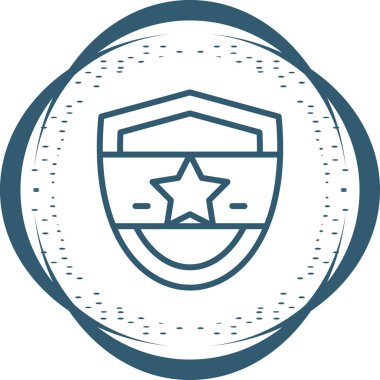 Rozet damgası simgesi moda biçimi izole edilmiş arka gruplandırma