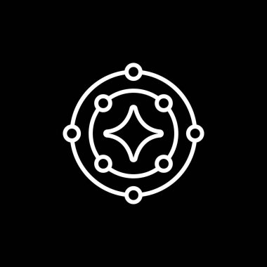 Eşsiz beyaz ve siyah geometrik çizgi sanat geometrik logo simgesi