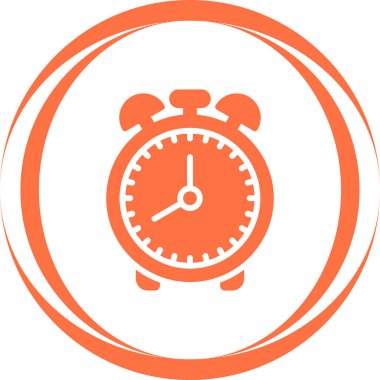 Çalar saat simgesi. Basit resimleme