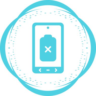 Pil simgesinin vektör illüstrasyonu