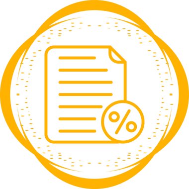 yüzde indirim simgesi, vektör illüstrasyonu