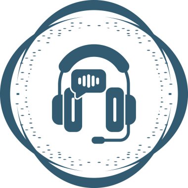 Kulaklık. Web simgesi basit tasarım