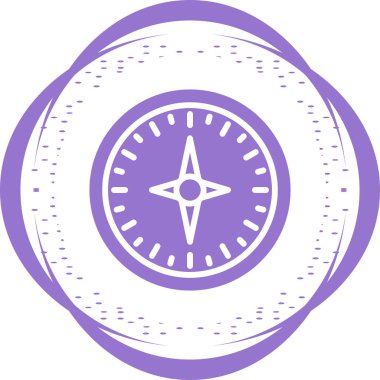 Pusula. Web simgesi basit illüstrasyon