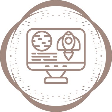 iş ve geliştirme çizgisi vektör simgesi.