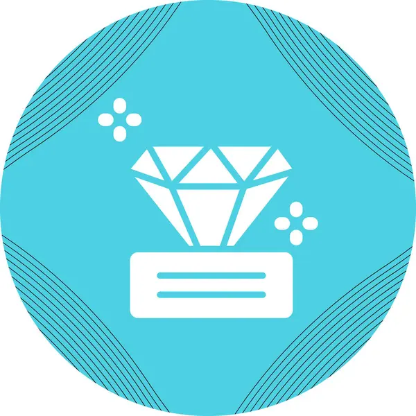 Elmas simgesi, vektör illüstrasyonu