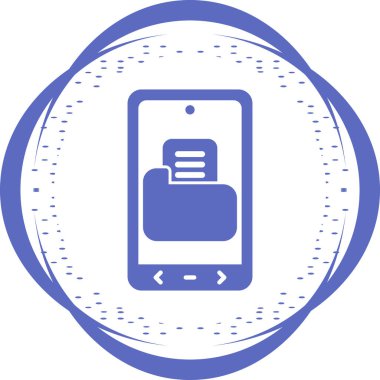 Cep telefonu. Web simgesi basit illüstrasyon