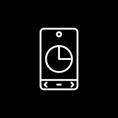 Akıllı telefon simgesinin vektör illüstrasyonu