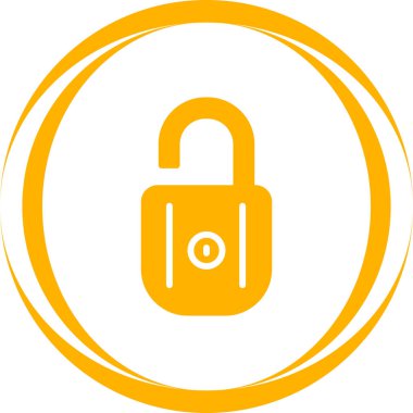 ikon vektör illüstrasyonunu kilitle