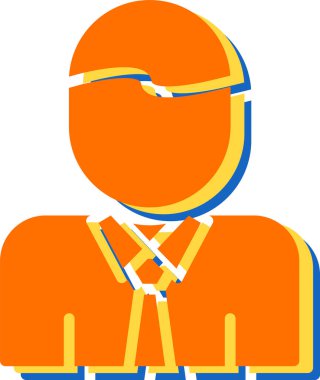 Düz bir kış sporu simgesi