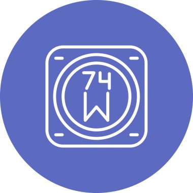 Bir b eksikliği simgesinin vektör çizimi