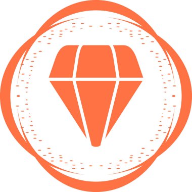 Elmas simgesi vektör illüstrasyonu