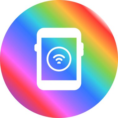 Wifi simgesi, vektör illüstrasyonu