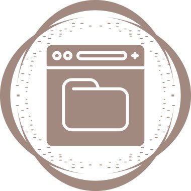 tarayıcı web simge vektör çizim