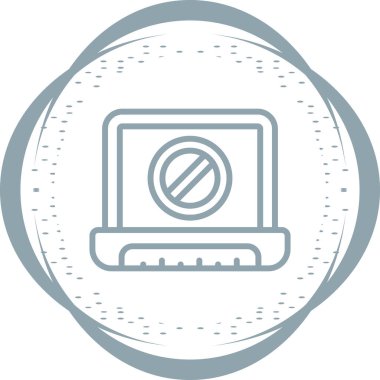 Modern bilgisayar simgesinin vektör illüstrasyonu