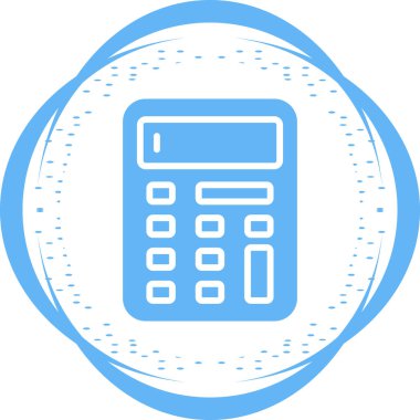 Hesap makinesi. Web simgesi basit illüstrasyon