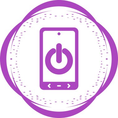 Akıllı telefon. Web simgesi basit illüstrasyon